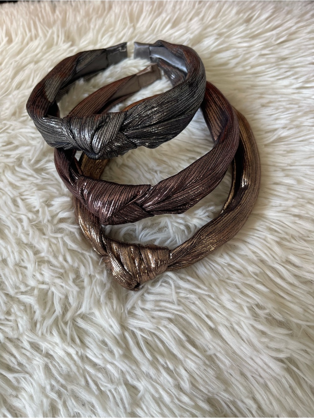 NWOT Metallic Top Knot Headband Bundle